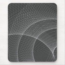 Mousepad modern, grau, weiß, abstrakt