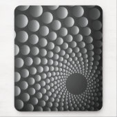 Mousepad, modern, schwarz, grau, abstrakt, Punkte Mousepad (Vorne)
