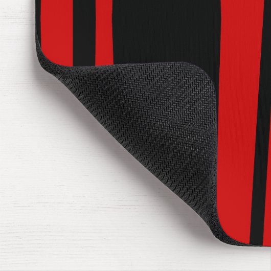 Mousepad, modern, schwarz, rot, abstrakt mousepad (Ecke)