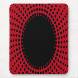 Mousepad, modern, schwarz, rot, abstrakt, Punkte Mousepad