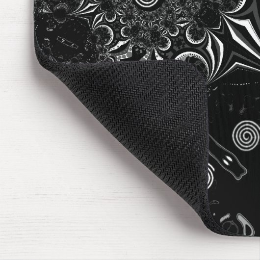 Mousepad Moderne Kunst Schwarz-weiß 2 (Ecke)