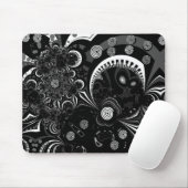 Mousepad Moderne Kunst Schwarz-weiß 2 (Mit Mouse)