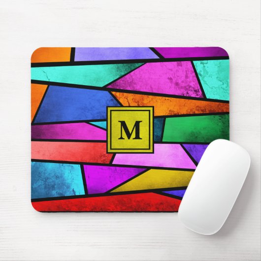 Mousepad Monogram, farblich fixiert (Mit Mouse)