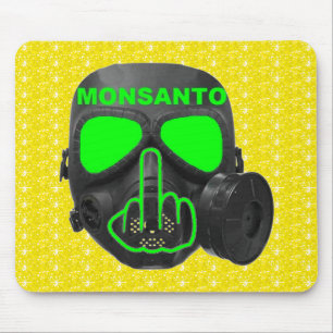 Mousepad Monsanto Gasmaske Gedreht