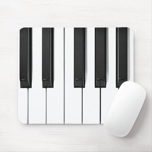 Mousepad-Mousepad für Schwarz/Weiß-Piano-Tastatur Mousepad (Mit Mouse)
