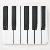 Mousepad-Mousepad für Schwarz/Weiß-Piano-Tastatur Mousepad (Vorne)