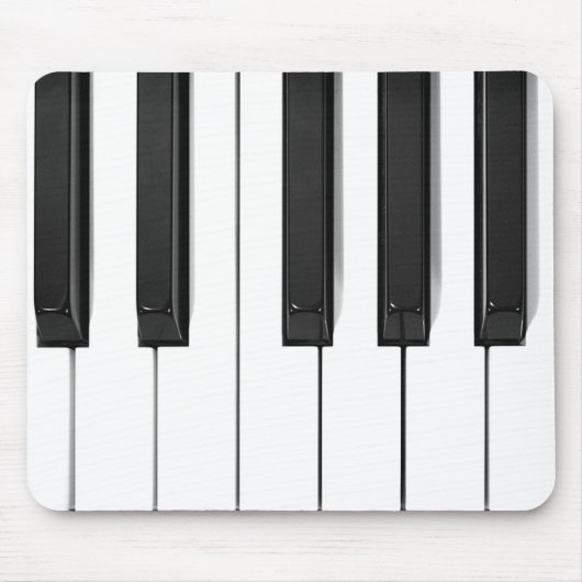 Mousepad-Mousepad für Schwarz/Weiß-Piano-Tastatur Mousepad (Vorne)