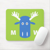 Mousepad Mousepad Moose Head Pop Art (Mit Mouse)