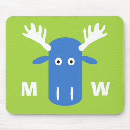 Mousepad Mousepad Moose Head Pop Art
