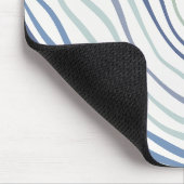 Mousepad Mousepad (Mousepad) mit moderner Wavy Blu (Ecke)