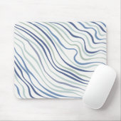 Mousepad Mousepad (Mousepad) mit moderner Wavy Blu (Mit Mouse)