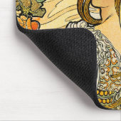 Mousepad: Mucha - Blume Mousepad (Ecke)