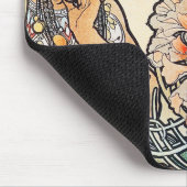 Mousepad: Mucha - Blume Mousepad (Ecke)