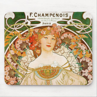 Mousepad: Mucha - Champenois Mousepad