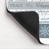 Mousepad Multilingual Happy Holidays (Ecke)