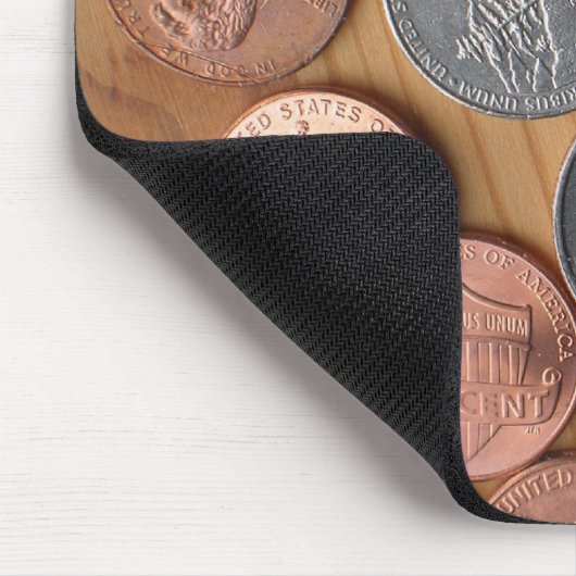 Mousepad - Münzen (Ecke)