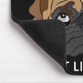 Mousepad muss Gesichtsausdruck/Bull Dog Welpe habe (Ecke)