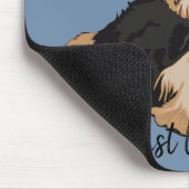 Mousepad muss Gesichtsausdruck/Terrier-Welpe haben (Ecke)