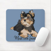 Mousepad muss Gesichtsausdruck/Terrier-Welpe haben (Mit Mouse)