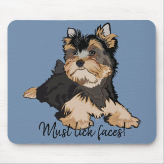 Mousepad muss Gesichtsausdruck/Terrier-Welpe haben