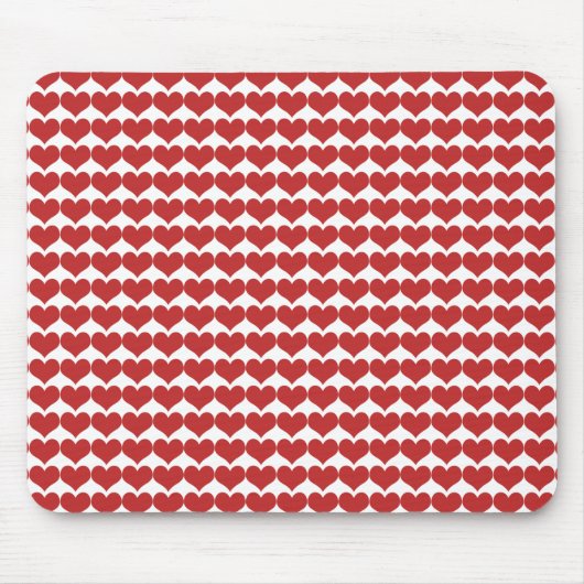 Mousepad, Muster für Niedliche rote Herzen Mousepad (Vorne)