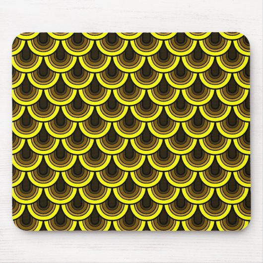 Mousepad nahtloses Retro Muster (Vorne)