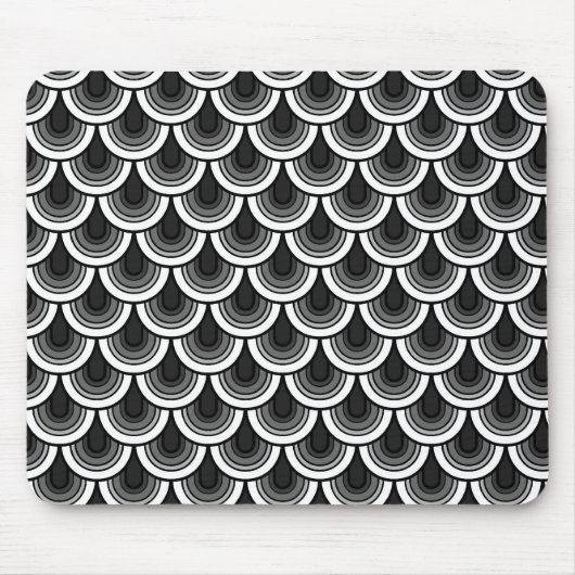 Mousepad nahtloses Retro Muster (Vorne)