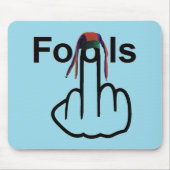 Mousepad-Narren Gedreht Mousepad (Vorne)