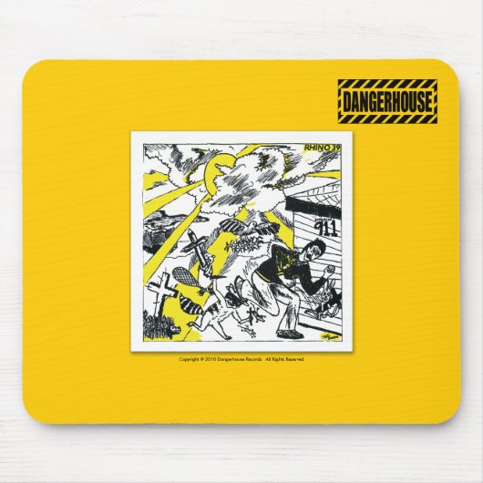 Mousepad Nashorn 39 Prolixin Dangerhouse LICHT (Vorne)