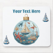 Mousepad Nautical Christmas (Vorne)