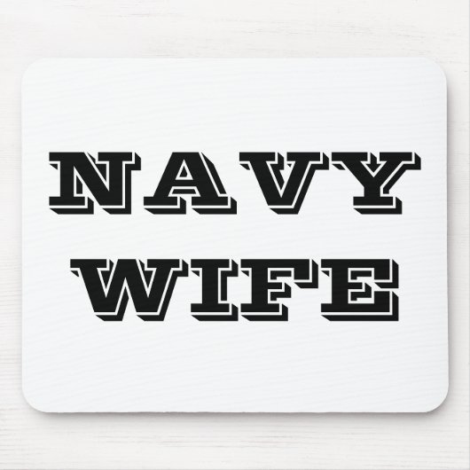 Mousepad Navy-Ehefrau (Vorne)