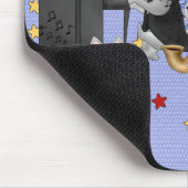Mousepad Niedlich Cats Music Cat Band (Ecke)