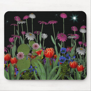 Mousepad Night Flower Garden