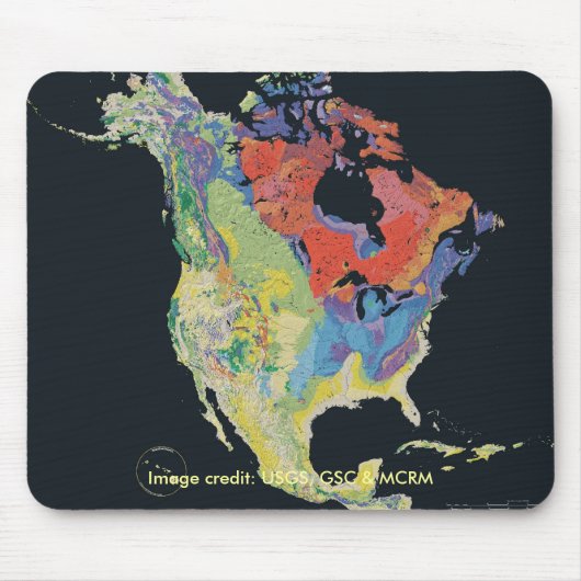 Mousepad/nordamerikanischer Kontinent Mousepad (Vorne)