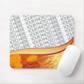 Mousepad Orange Gelbe Blumen (Mit Mouse)