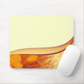 Mousepad Orange Gelbe Blumen (Mit Mouse)