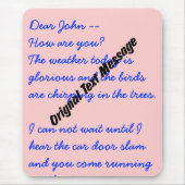 Mousepad - Originaltext (Vorne)