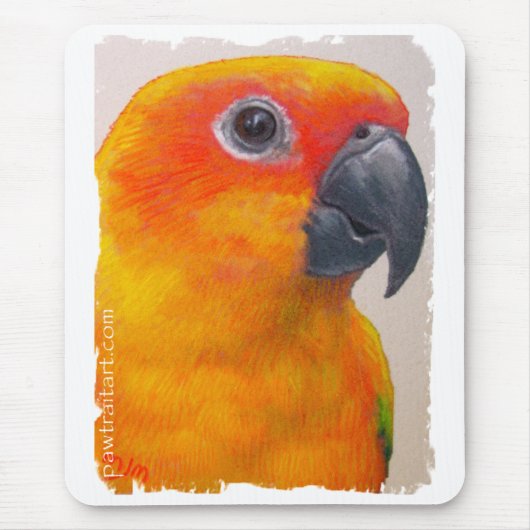 Mousepad - Papagei Sun Conure (Vorne)