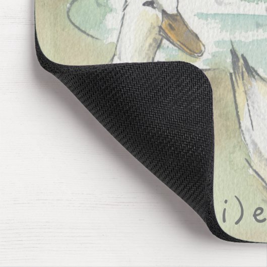 Mousepad "Paris/Parc Sketch Watercolor" (Ecke)