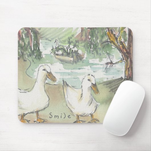 Mousepad "Paris/Parc Sketch Watercolor" (Mit Mouse)