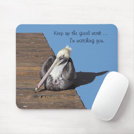 Mousepad - Pelican am Pier (Mit Mouse)