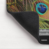Mousepad-Pfauenfeathers fördern - HAMbyWG Mousepad (Ecke)