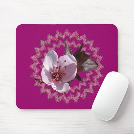 Mousepad - Pflaumenblüte auf Medallian (Mit Mouse)