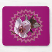 Mousepad - Pflaumenblüte auf Medallian (Vorne)