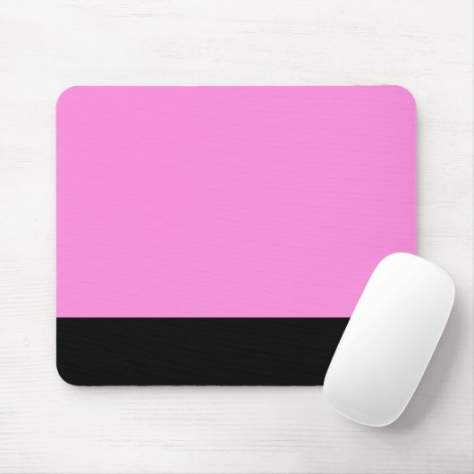 Mousepad Pink & Black Mousemat (Mit Mouse)