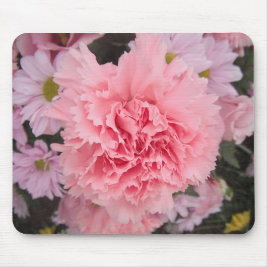 Mousepad Pink Carnation Beauty (Vorne)