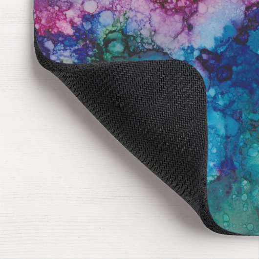 Mousepad "Pinks & Blue Inkblot" (Ecke)