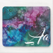 Mousepad "Pinks & Blue Inkblot" (Vorne)