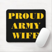 Mousepad Proud Army Ehefrau (Mit Mouse)