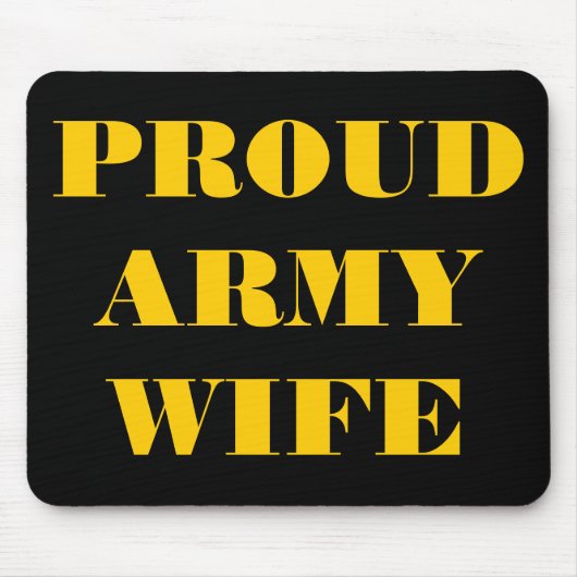 Mousepad Proud Army Ehefrau (Vorne)